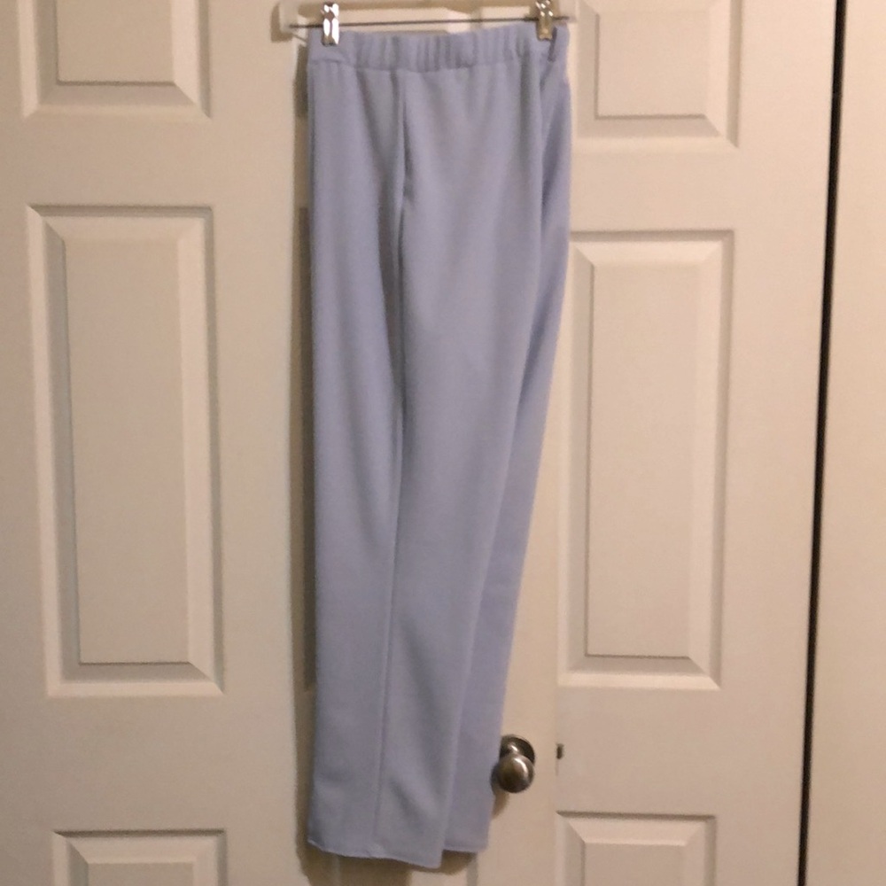 ASOS Design blue pull on dress pants split ankle